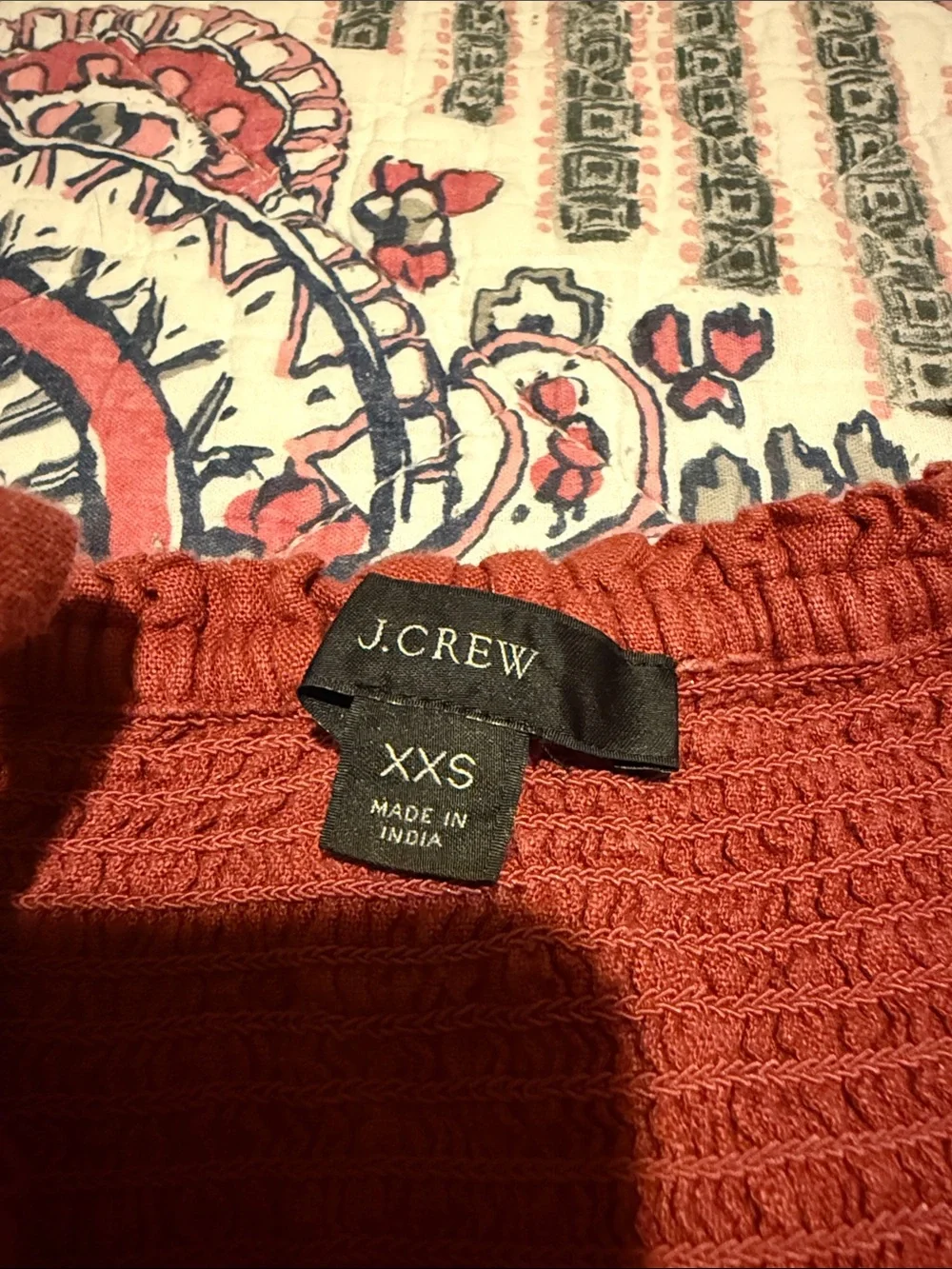 J. Crew lightweight rust